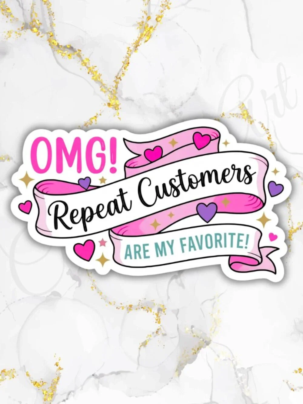 50 Stickers Repeat Customers Are My Favorite Sticker Labels